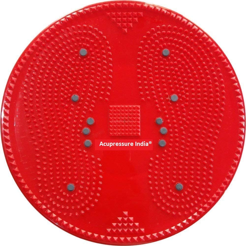 Acupressure India Weight Loss Accu Twister Big Disc Pyramid & Magnetic Treatment Therapy (Red) for Slim and Fit Body