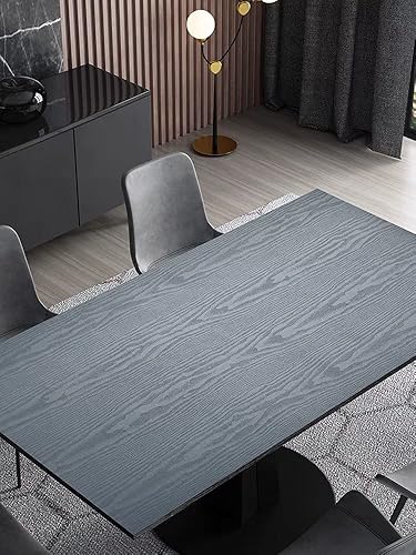 Miniatura 4 de Papel tapiz de madera negro para despegar y pegar, película autoadhesiva decorativa de madera negra, papel tapiz de vinilo extraíble para encimera,
