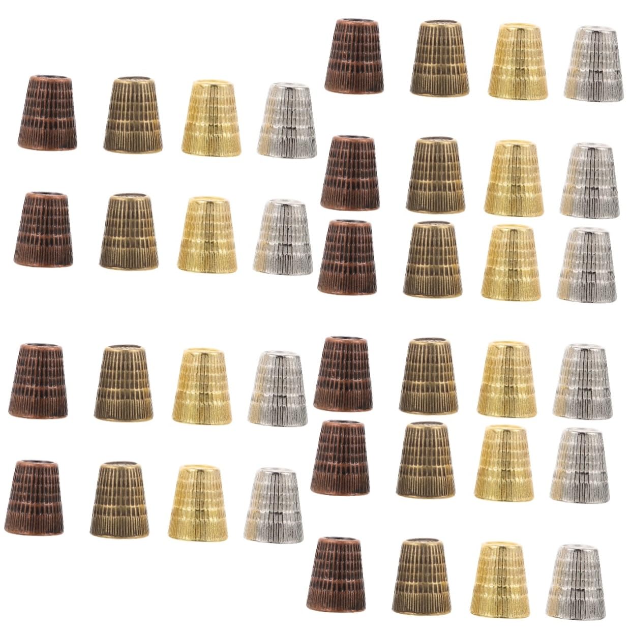 OSALADI 5 Series De Dedal De Coser Dedal Protector De Dedos Práctico Protector De Dedos De Puntada De Dedos Protector De Costura Profesional Metal 8 Piezas X 5