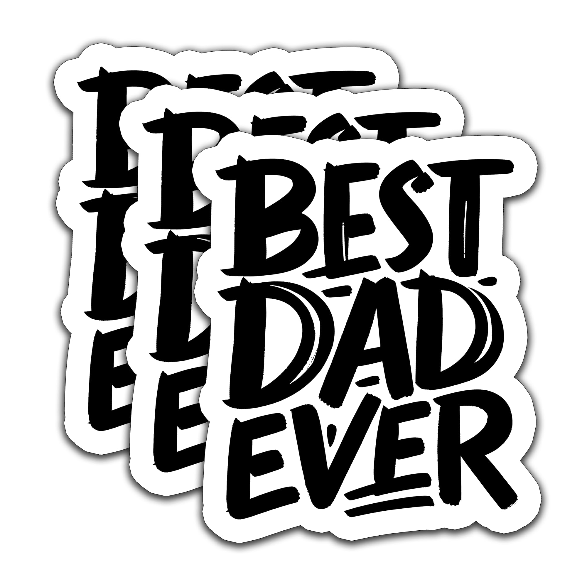Amazon.com: (3pcs) Best Dad Ever Sticker  Dad Stickers for Dads, Daddy,  Papa, Father's Day  Waterproof Vinyl Decals for Laptop, Water Bottle, Car,  Mug, 3" X 2.5" : Electronics