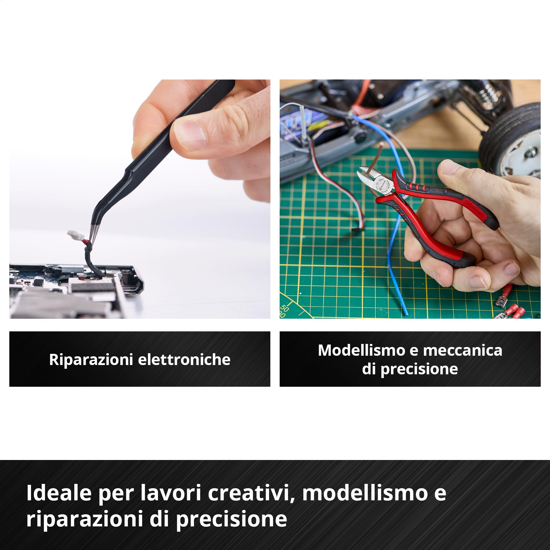 Einhell E-Case 153 pezzi valigetta portautensili Hobby | Riparazione elettronica | pinze elettronica | set capicorda | spazzola metallica | lime | morsetti molla | valigetta sistema