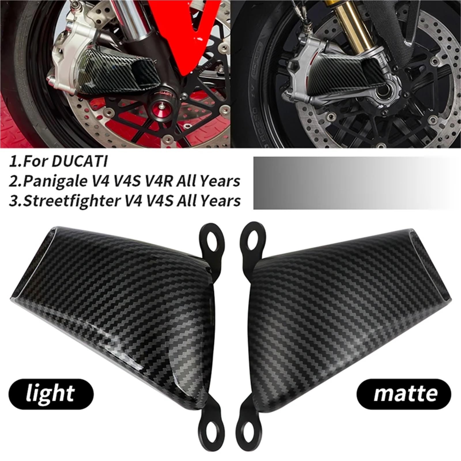 Brake Caliper Cooler Do Panigale V4 V4S V4R osłona chłodnicy zacisku przewodu powietrznego Caliper Bracket Radiator Cover