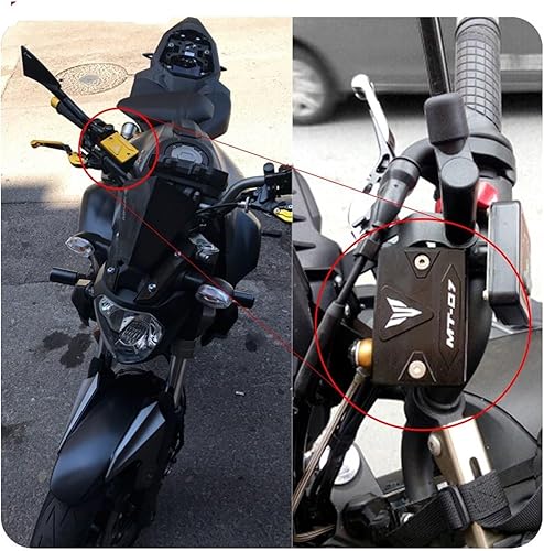 Miniatura 3 de Piezas de repuesto Motocicleta Delantero Trasero Líquido de Líquido de Freno Cilindro Maestro Depósito Tapa Tapa Para Yamaha XJ6F DIVERSION