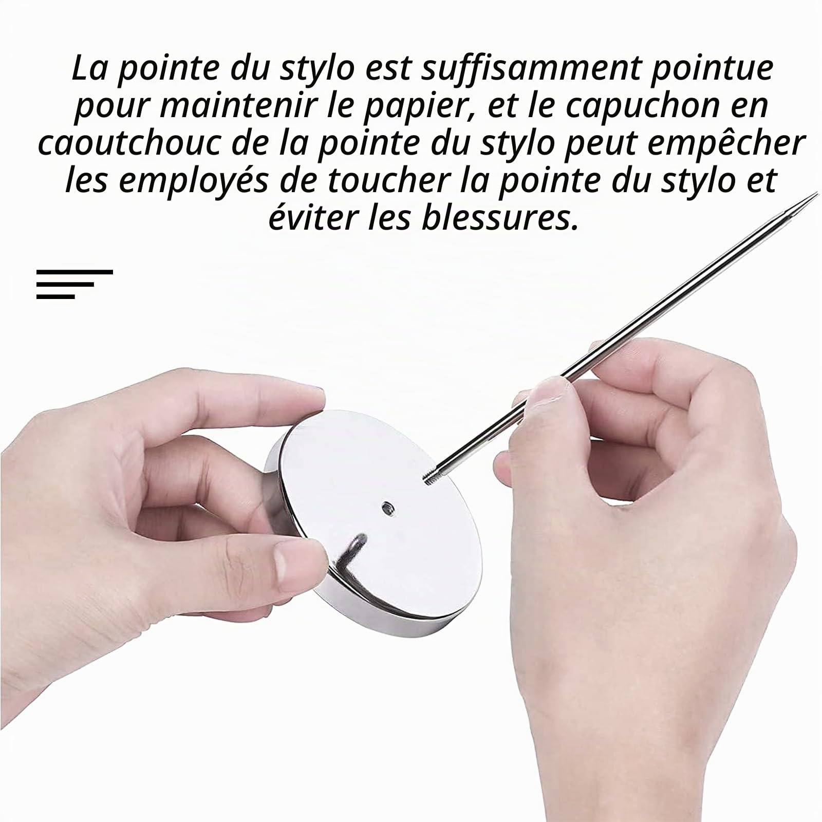 Lot de 3 Porte-bonbon gastronomie,40 cm Barre de serrage en alliage d'aluminium Auto-adhésif, tickets muraux avec pointes et base en métal
