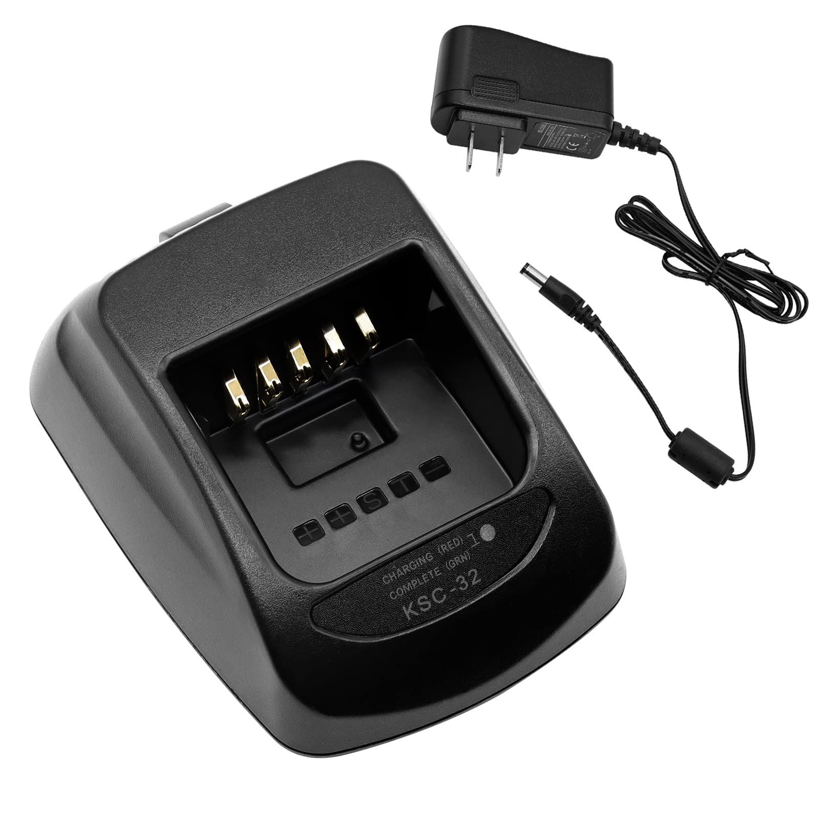 KSC-32 Charger [Upgraded] for Kenwood Radi KNB-32N KNB-33L KNB-48L KNB-43L KNB-47L KNB-54N KNB-33 KNB-33Li KNB-31 KNB-32 KNB-41 KNB-43 KNB-47 KNB-31A KNB-L1 KNB-L2 KNB-N4 KNB-L3 Battery Charger