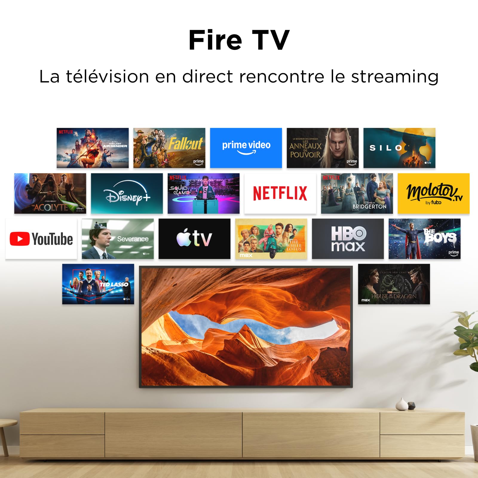 TCL 32V5D – 32” Full HD, QLED, HDR, Direct LED, Fire TV, Appuyez et Demandez à Alexa, AirPlay 2, Design métallique sans Bordure