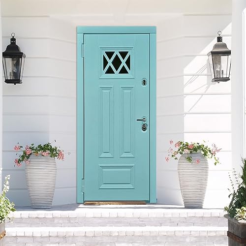 Miniatura 8 de Papel tapiz autoadhesivo de color verde azulado de 15.7 x 118 pulgadas, papel de contacto de color sólido, moderno, extraíble, autoadhesivo, para