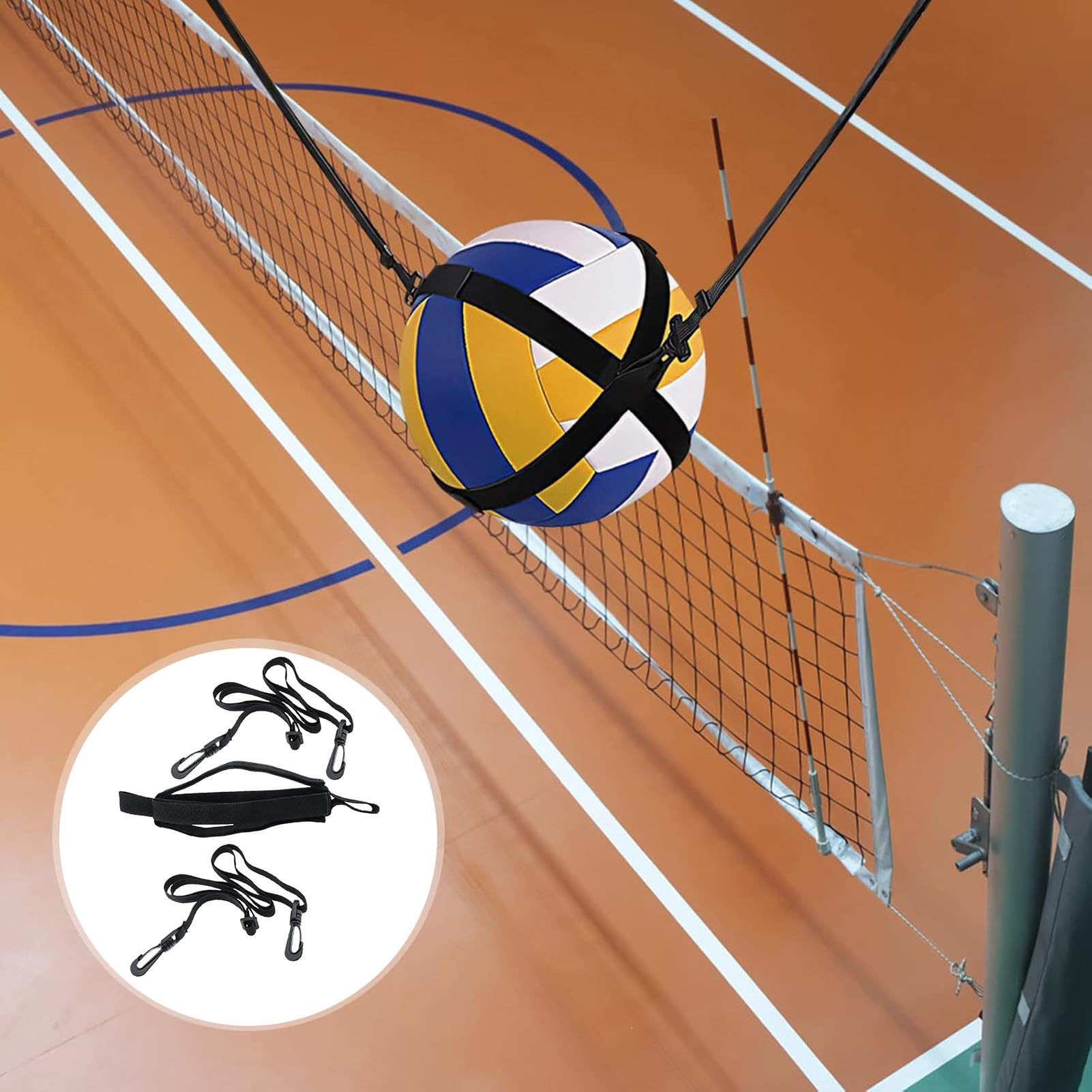 Volleyball Hitting Trainer, Lightweight Volleyball Training Equipment, Solo Training Aid, Volleyball Spike Training, Solo Adjustable Volleyball Practice Equipment to Serve Set for Beginners Experts