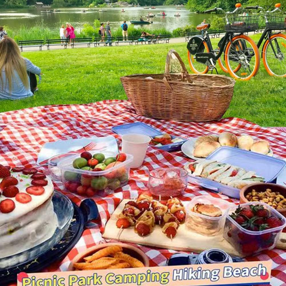JAMUNESH ENTERPRISE 600D Oxford Fiber,Pvc Picnic Blanket Outdoor,Extra Large Beach Blanket Waterproof Sandproof,70" x 59" Foldable Washable Picnic Mat (Solid Co),Rectangular 2