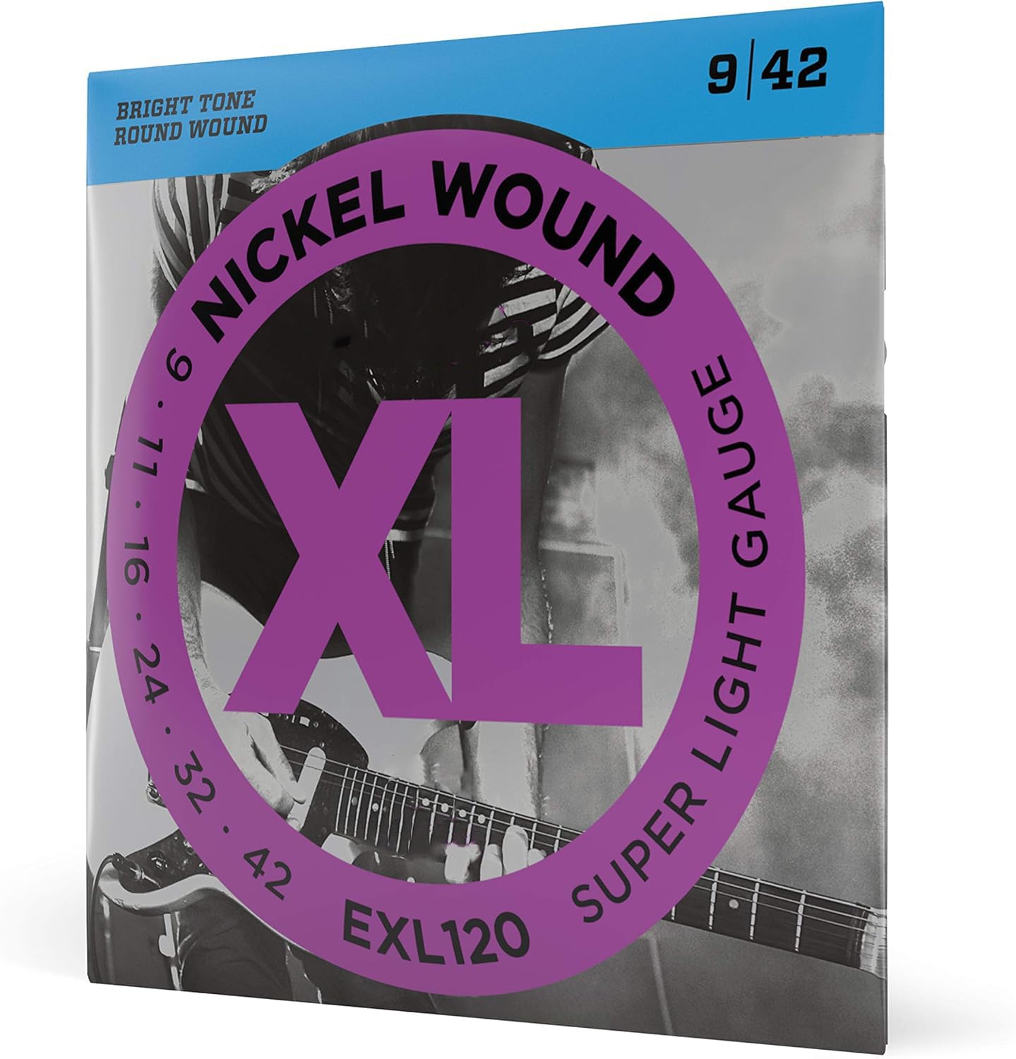EXL120 XL Nickel Wound Super Light Guitar Strings - 6 Strings, 09-42, Nickel-Plated Steel for Superior Tone, Tuning Stability & Durability, Perfect for Rock, Blues & Metal-image-9