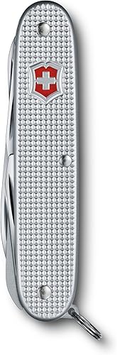 Miniatura 5 de Victorinox Farmer X Alox Swiss Army Knife Cuchillo de bolsillo de 10 funciones fabricado en Suiza con hoja grande, sierra de madera, abridor de