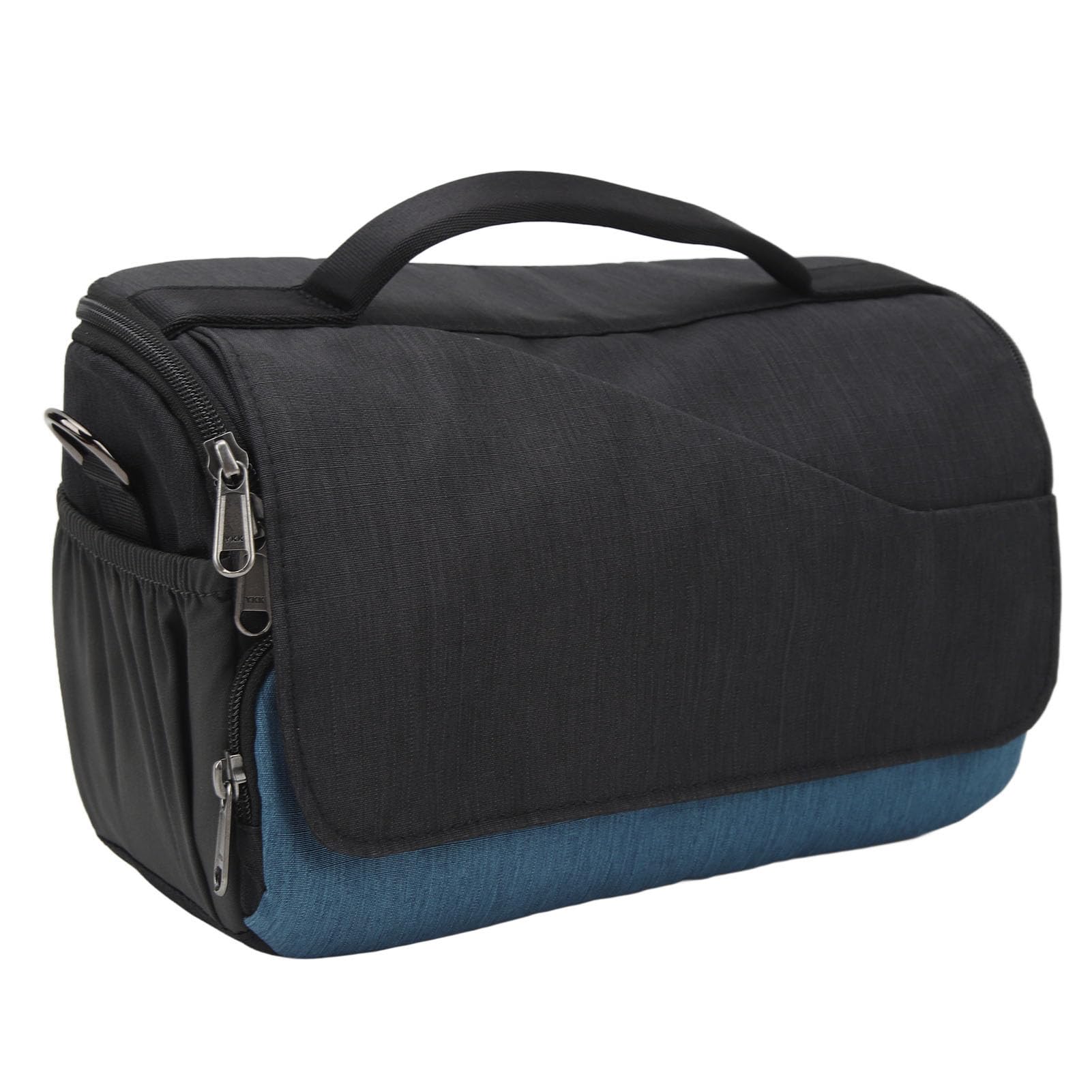 Naroote Bolsa para Cámara SLR, Diseño Acolchado Ligero e Impermeable para Z7 Z8 y Más, Correa de Hombro Ajustable, Almacenamiento Espacioso, 10 Bolsillos (Blue)