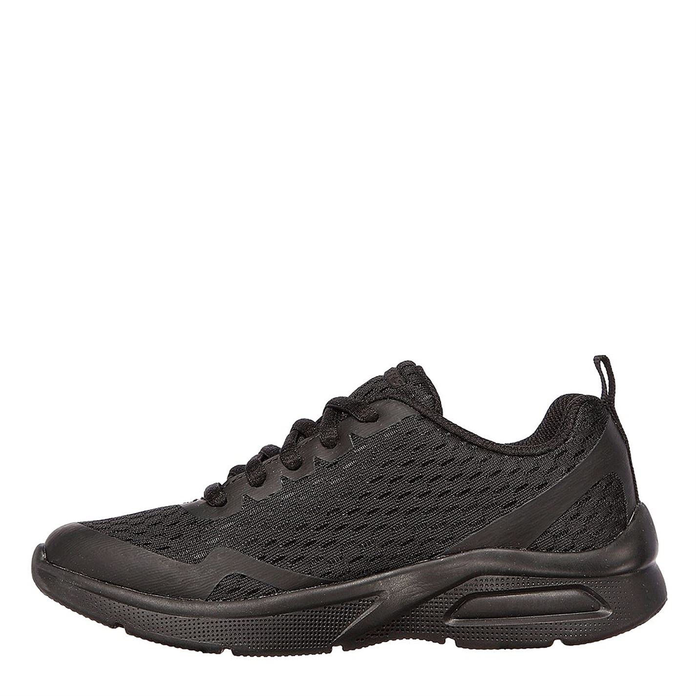 Skechers MICROSPEC MAX, Zapatillas para Niños, Black Textile & Trim, 37 EU