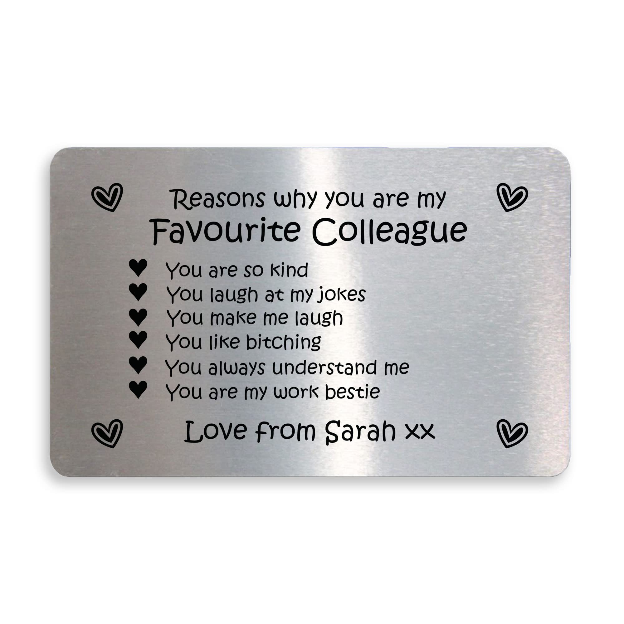 RED OCEAN Colleague Birthday Christmas Chance Made Us Personalised Friendship Gift