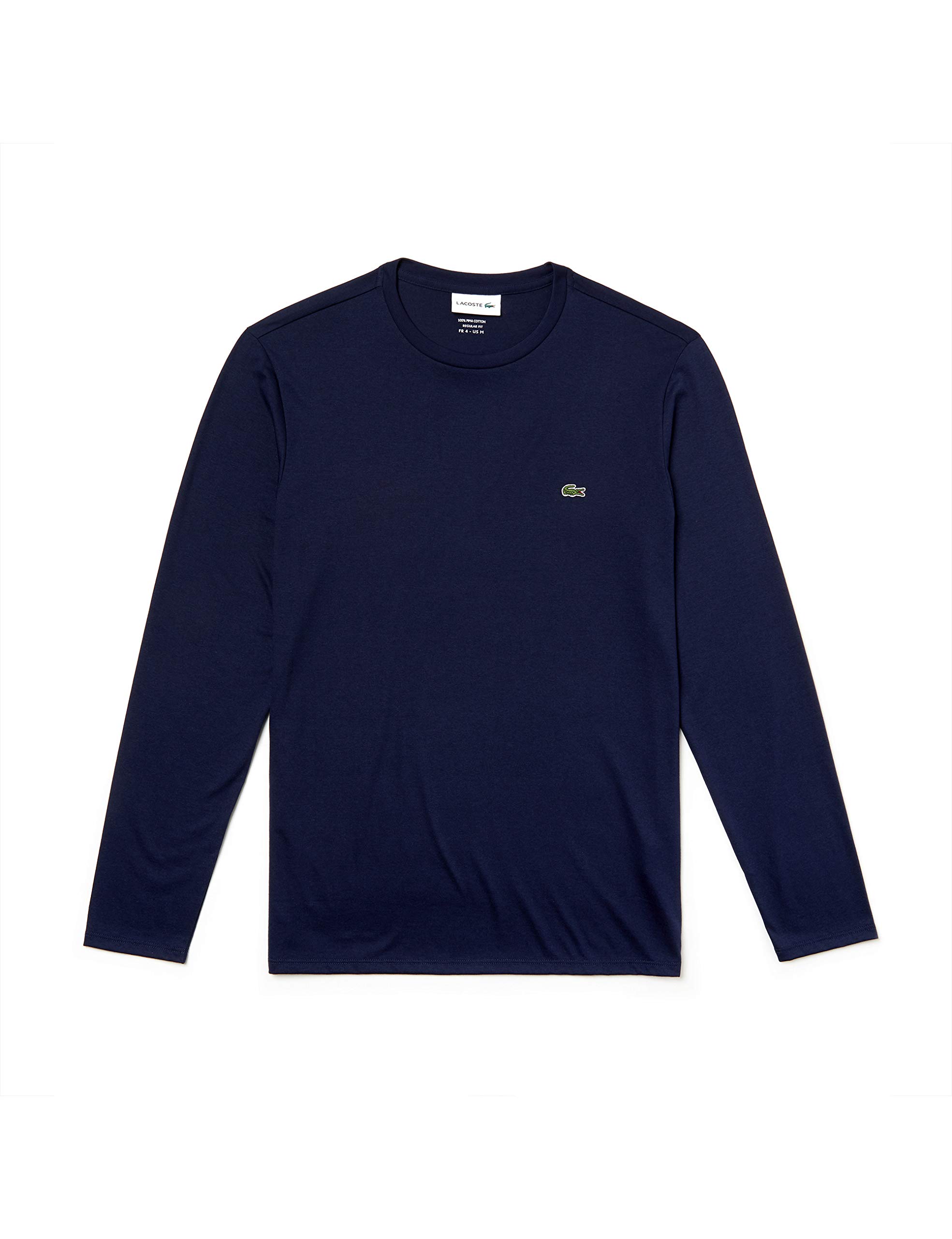 Amazon | Lacoste メンズ 長袖Tシャツ TH6712-00 ネイビーブルー