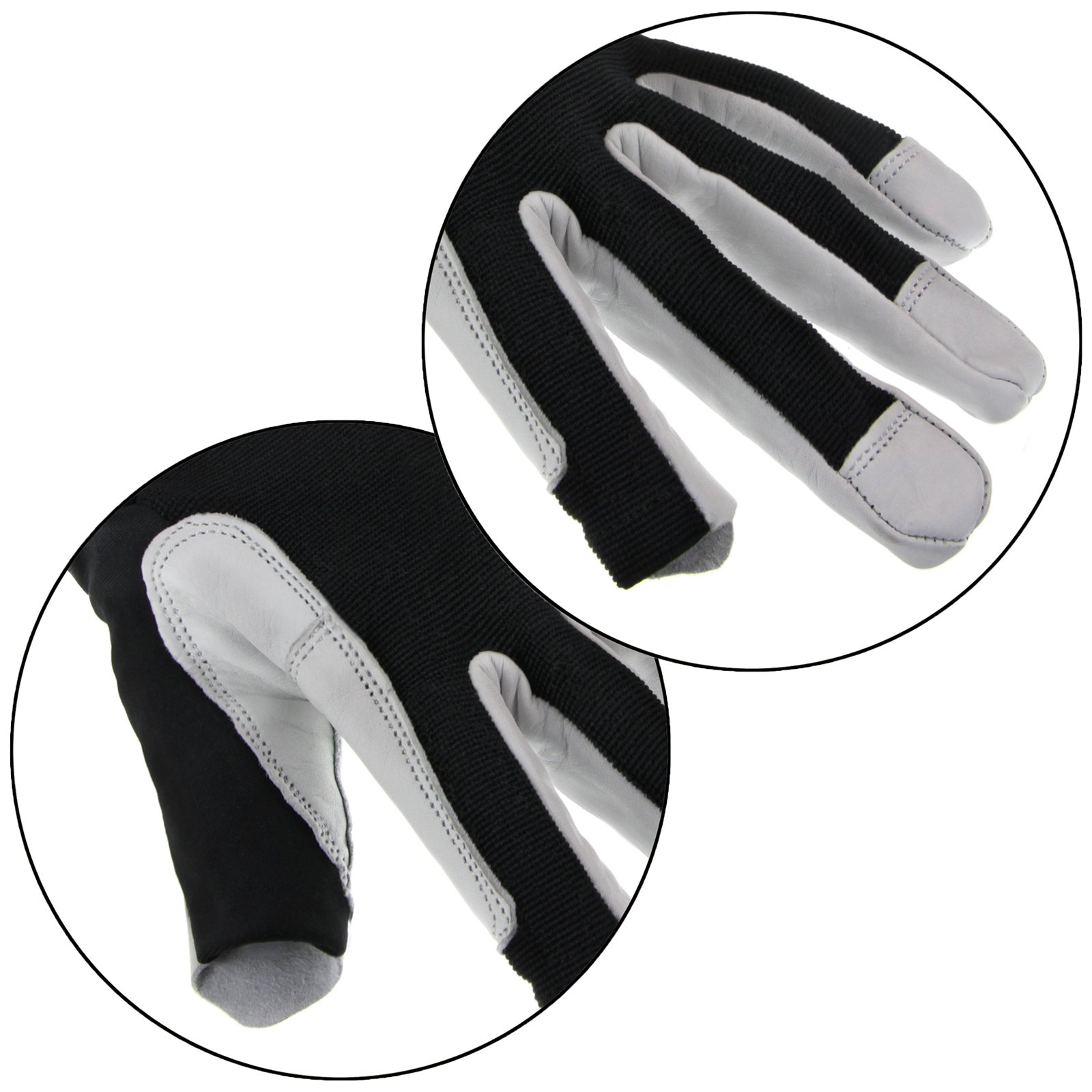ALPIDEX Klettersteighandschuhe Unisex Echtleder Lederhandschuhe Kletterhandschuhe Half Finger Gloves Via Ferrata
