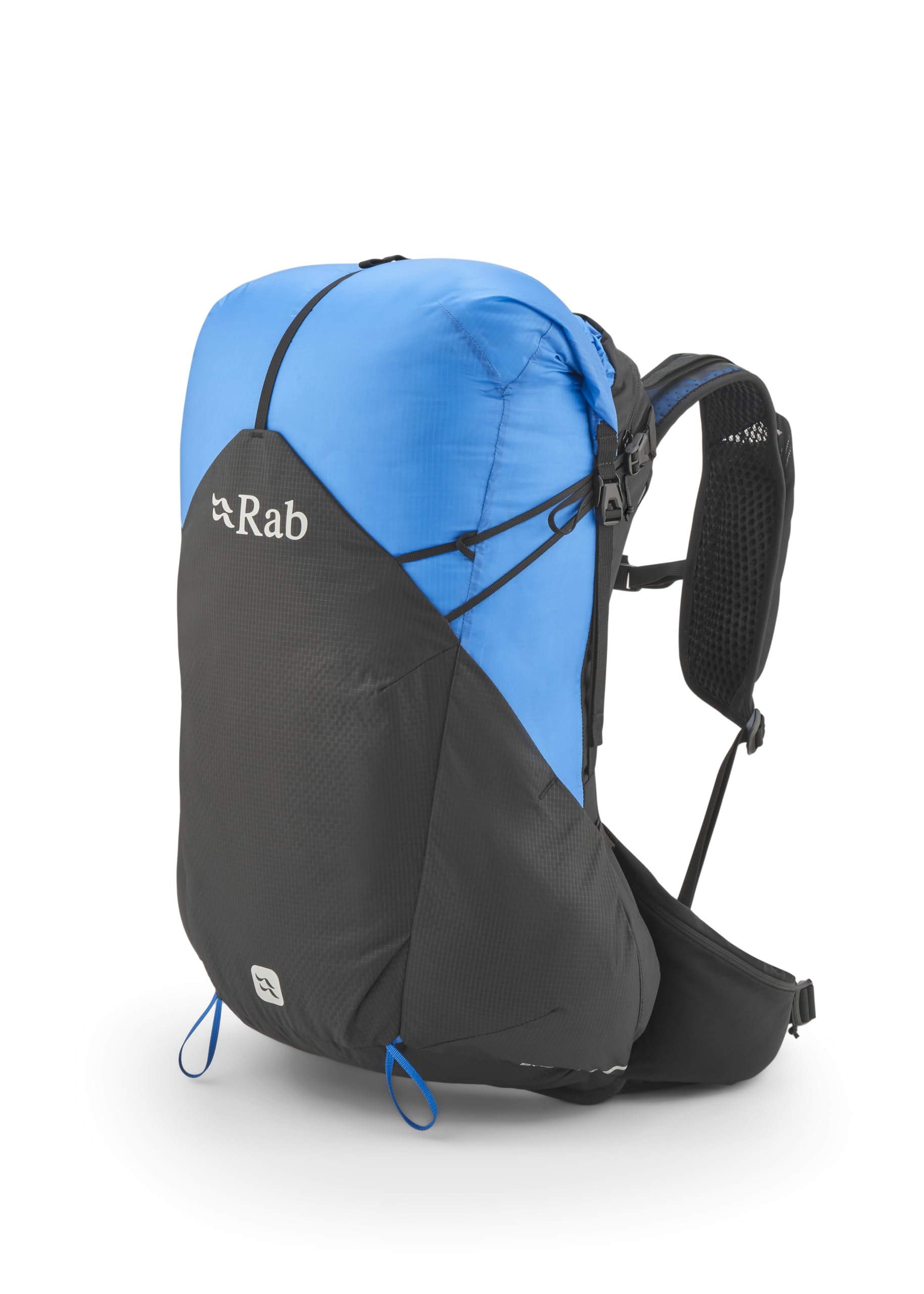 Rab Men's Syclon XP Backpack - Lightweight Waterproof Backpack for Hiking, Trekking, & Backpacking - Black/Maya Blue - 30-Liter (Back Length - Medium)