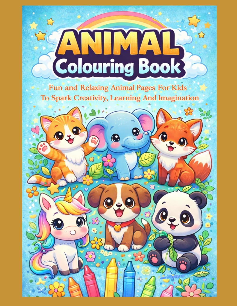 The Animal Coloring Book: Fun and Relaxing Animal Coloring Pages for Kids to Spark Creativity, Learning, and Imagination