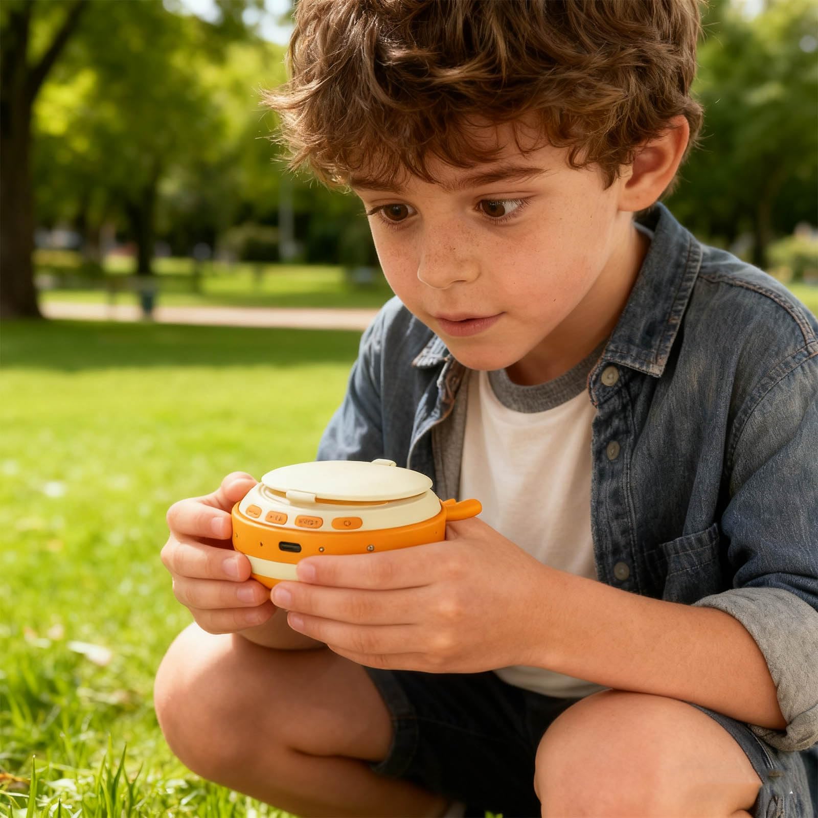 Instrumento educativo con foto para jóvenes científicos