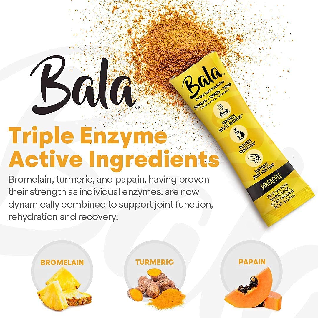 Buy Bala Turmeric Enzyme Electrolyte Powder Packets, Post Workout