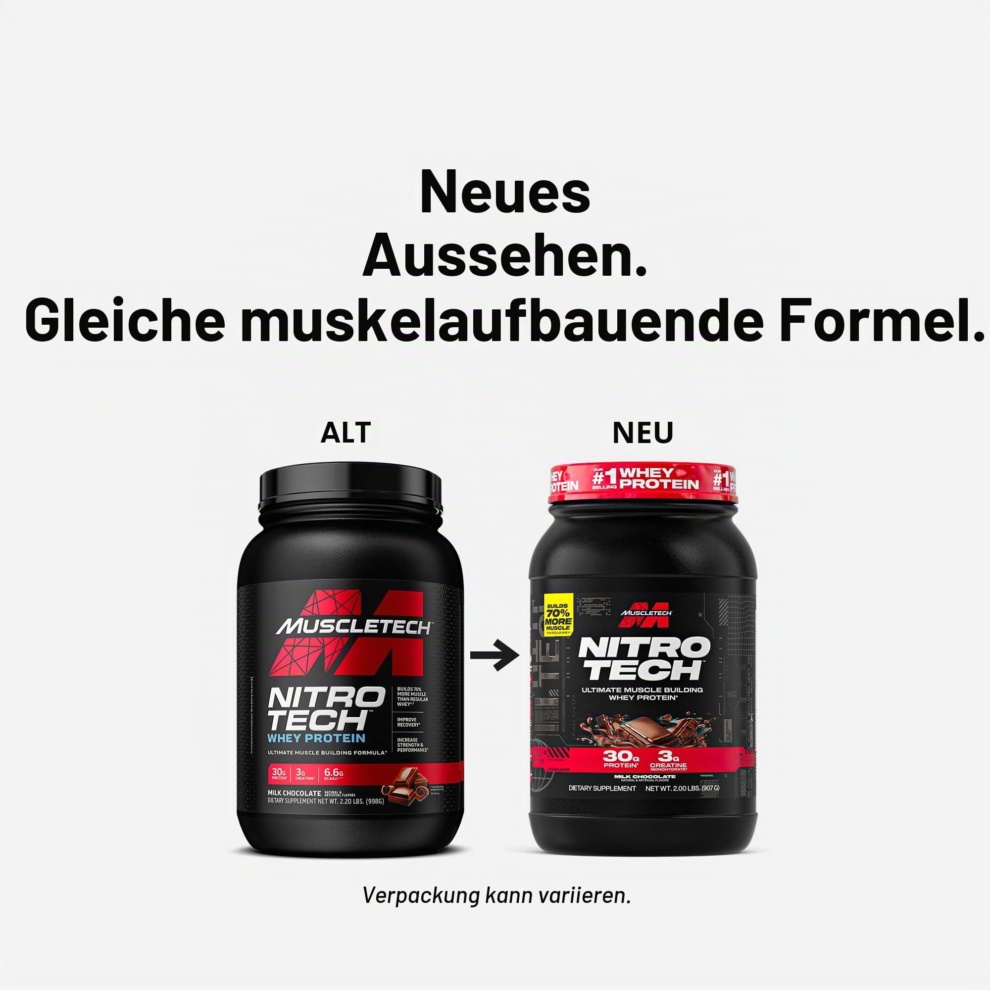 MuscleTech Nitro Tech Milk Chocolate 2lbs EU (RB)