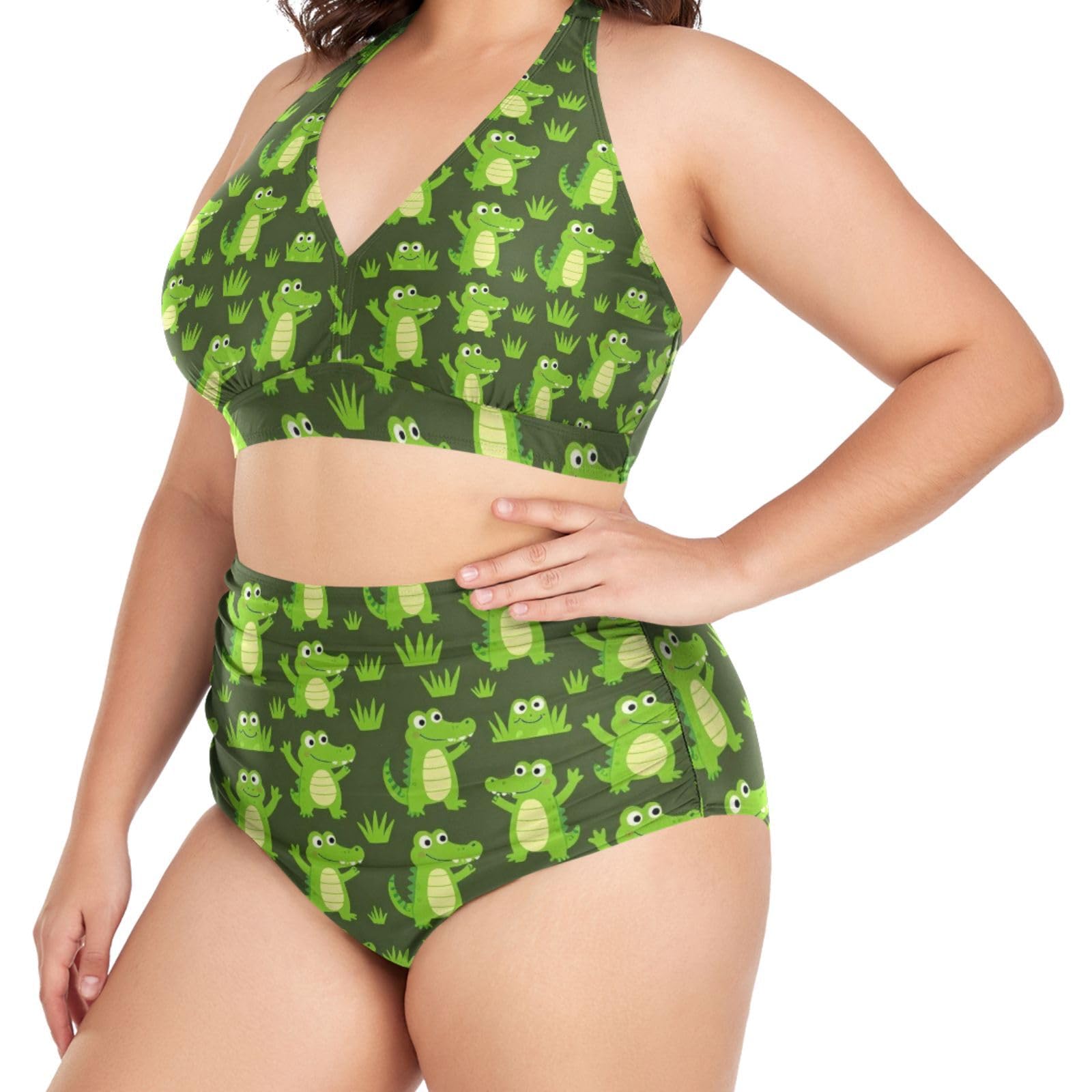 FRODOTGV Stroje kąpielowe damskie plus size L-4XL