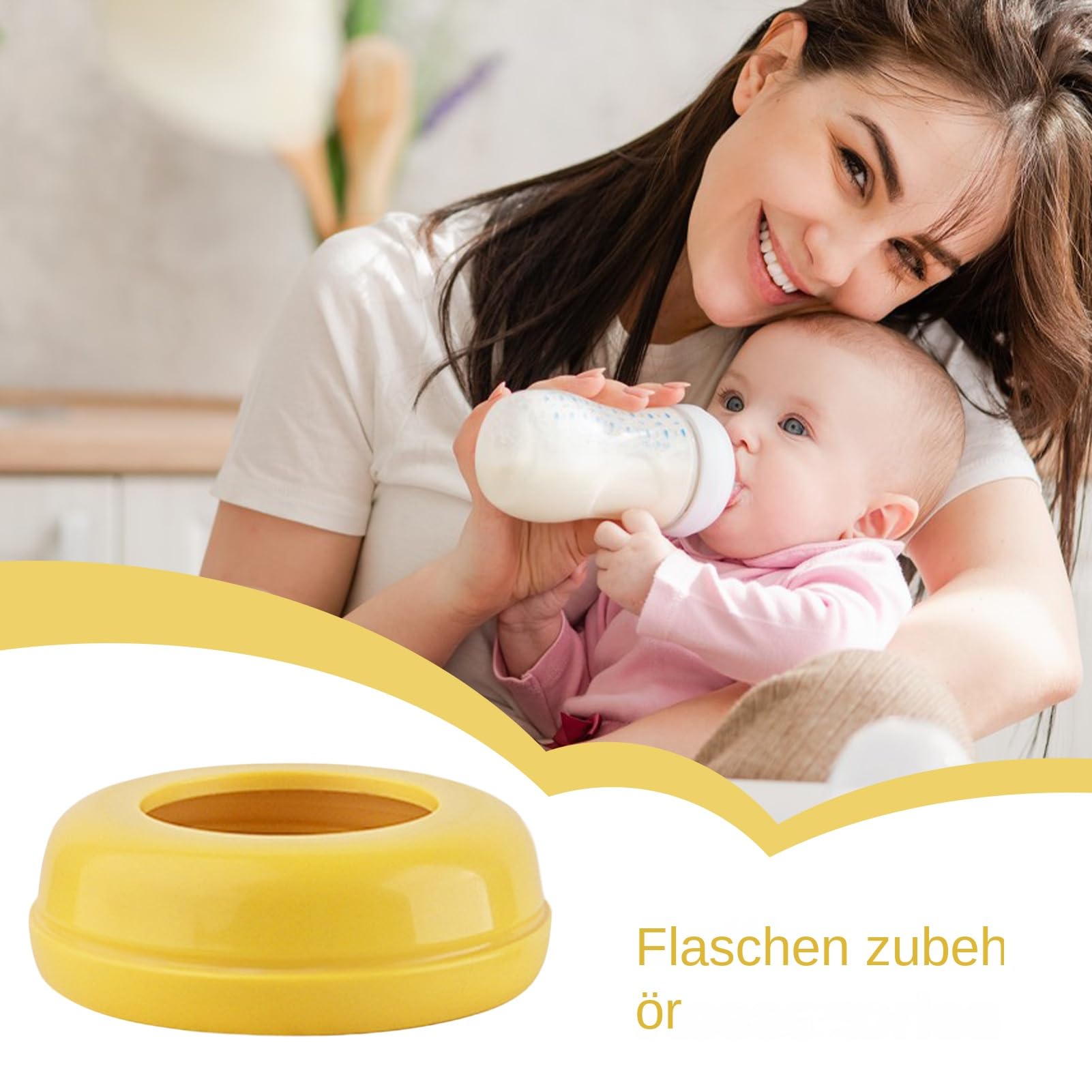 Babyflaschen – PP, 2,36 Zoll, Babyflaschen-Schraubringe, Babyflaschenhalsband | Langlebige, Leichte Ersatzteile Für Die Säuglingsernährung, Kompatibel Mit Standardflaschen, Einfache Verwendung, Zu Hau