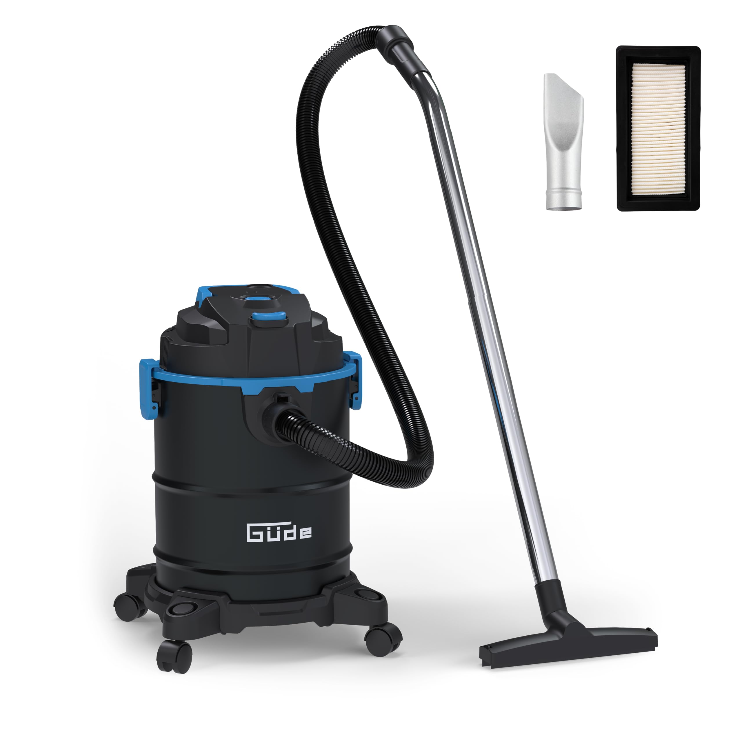 Güde Aschesauger GA 20-1200 2 in 1-1200 Watt, 20 Liter Stahlbehälter