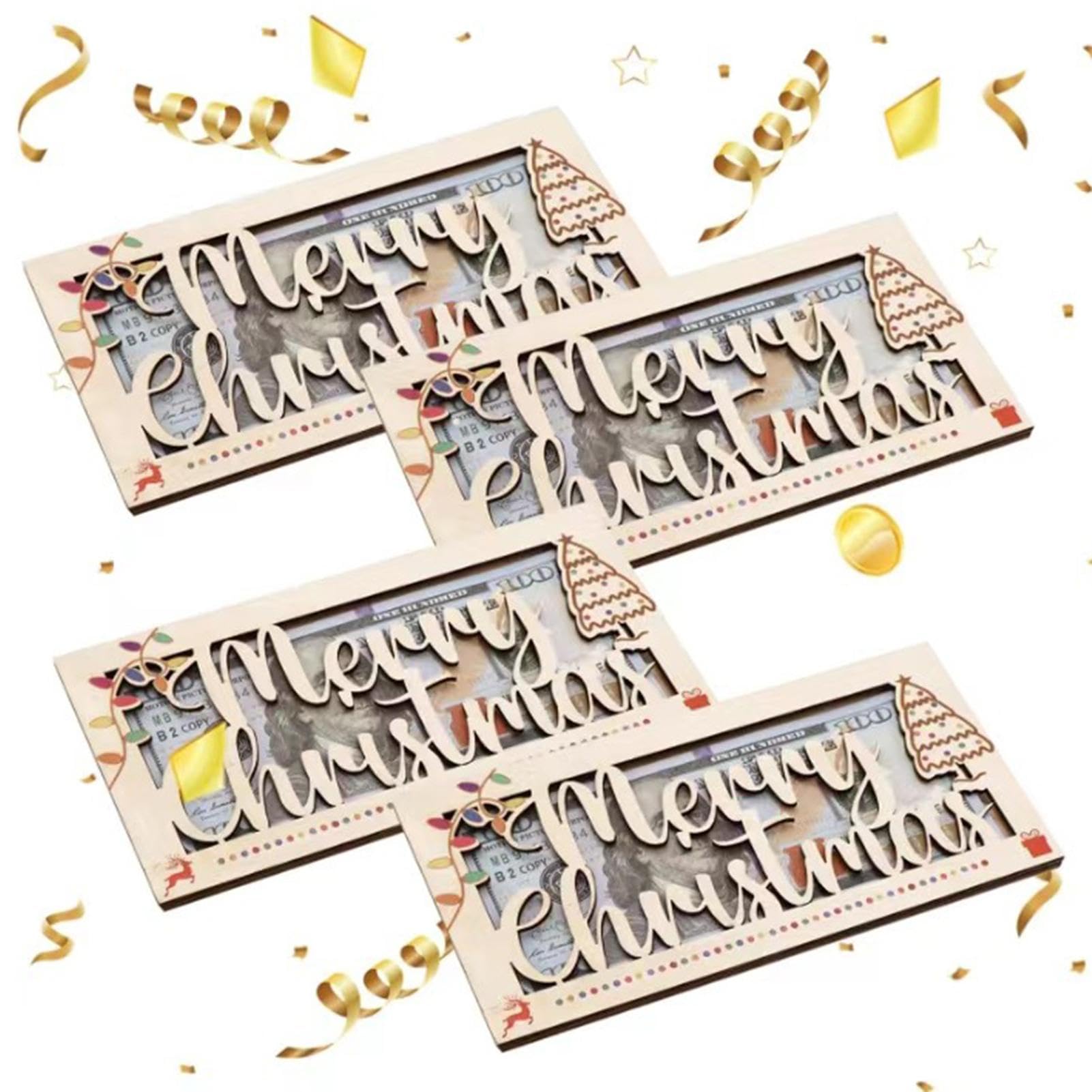 Tarjeta de regalo para dinero de Navidad, sobres de dinero de Navidad, soporte para dinero, tarjetas divertidas de dinero para vacaciones, carteras de dinero de Navidad para tarjetas de efectivo,