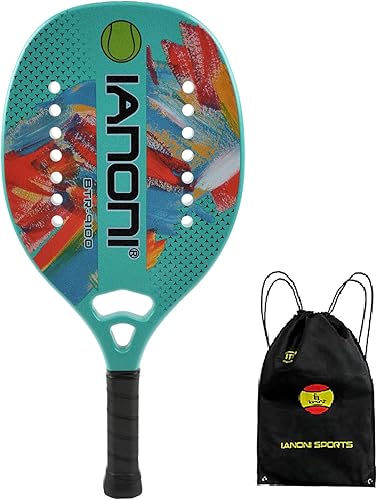 Miniatura 7 de Pádel de tenis de playa Raqueta de tenis de playa Fibra de carbono con núcleo de espuma de memoria EVA Palas de tenis