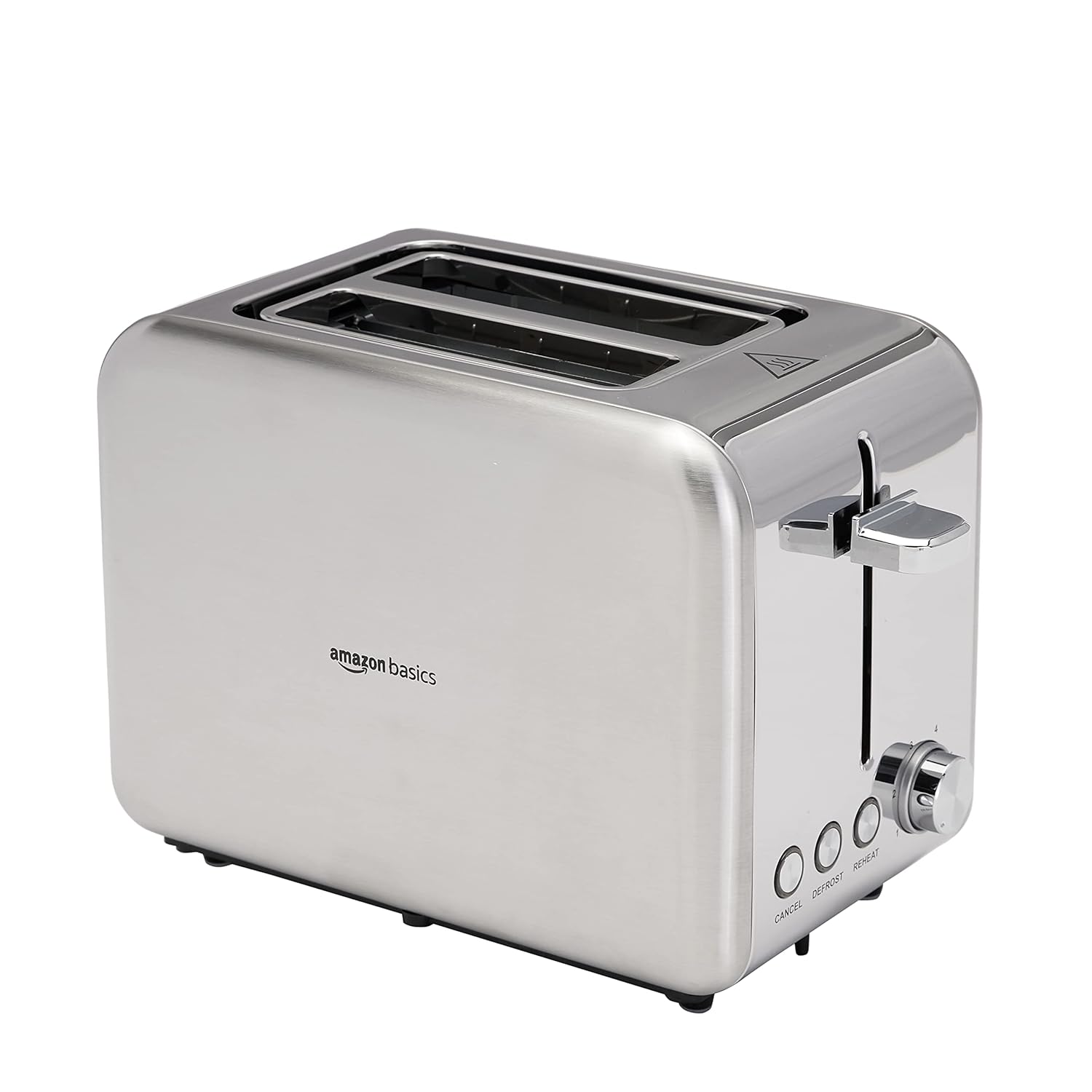Buy AmazonBasics 2 slice Toaster with Stainless Steel Case & Removable
