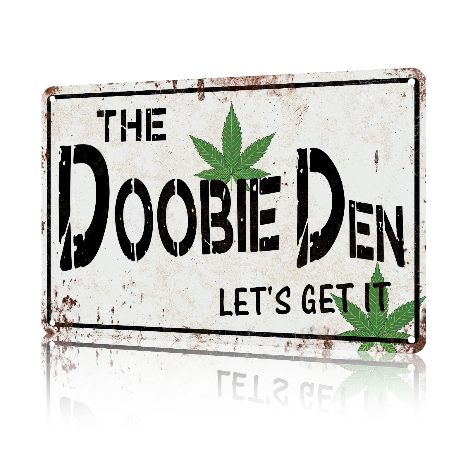 Doobie Den Stoner Gift Funny Marijuana Signs Dispensary Decor Cannabis Gift 8 X 12 Inch