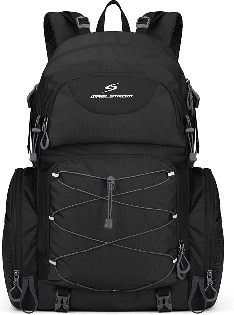 Sac à dos de randonnée Maelstrom 40L étanche, sac de voyage léger et pliable avec housse de pluie pour hommes et femmes en camping