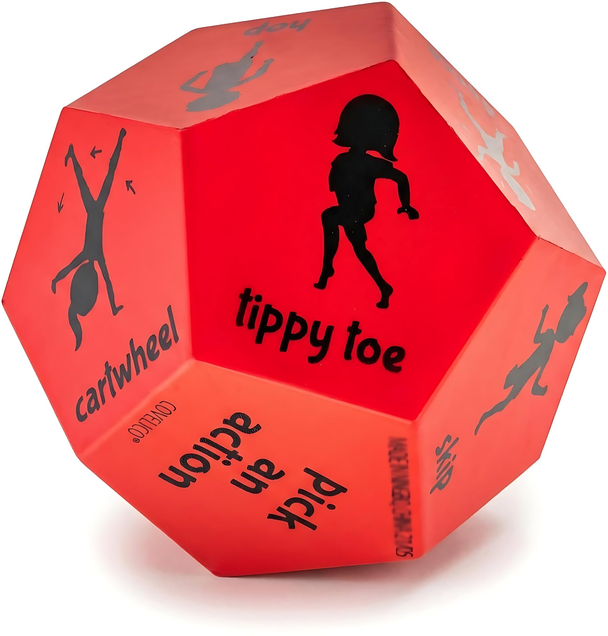 Covelico Exercise Dice for Kids Physical Education Equipment, Gymnastics Games for Indoor Obstacle Course for Kids, Outdoor Gross Motor Toys & Indoor