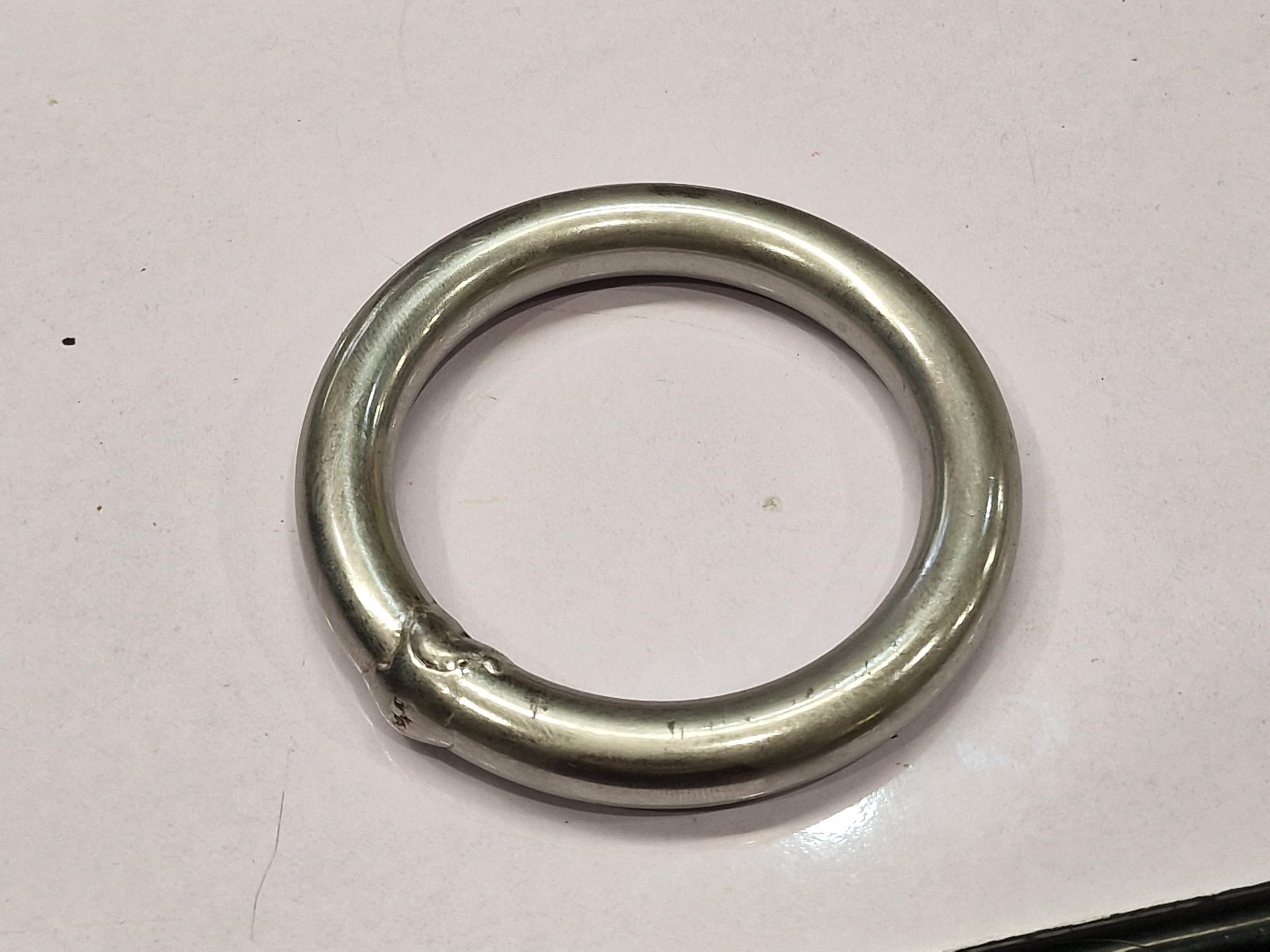 Stainless Steel Round O Ring 10MM x 50MM (Marine Webbing Rigging Mooring)