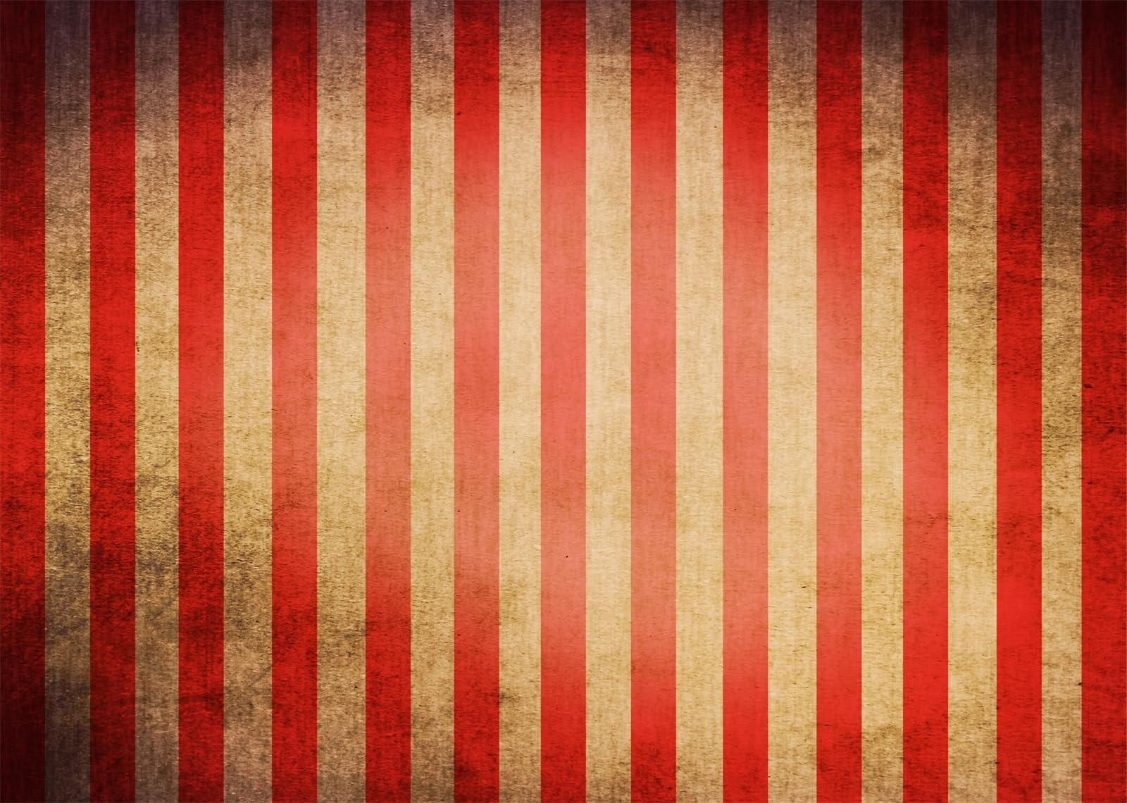 12x10FT (3.6x3m) Strisce Da Circo Vintage Rosse E Crema Sfondo Fotografico | Motivo Retrò Da Tenda Del Circo Fondale In Tessuto,Bande Verticali Carta,Per Feste Al Luna Park E Foto Bambini,Photo Booth
