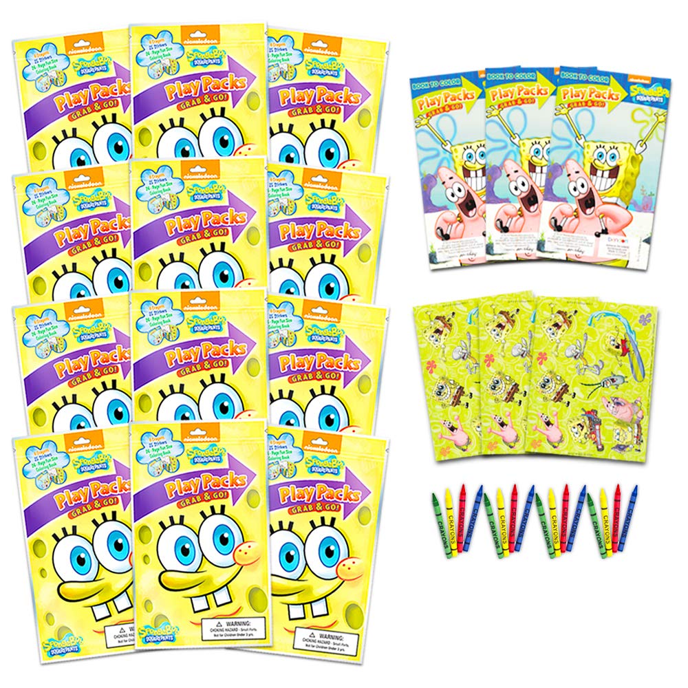 Buy Nickelodeon Spongebob Squarepants Party Favors Pack Bundle of 12