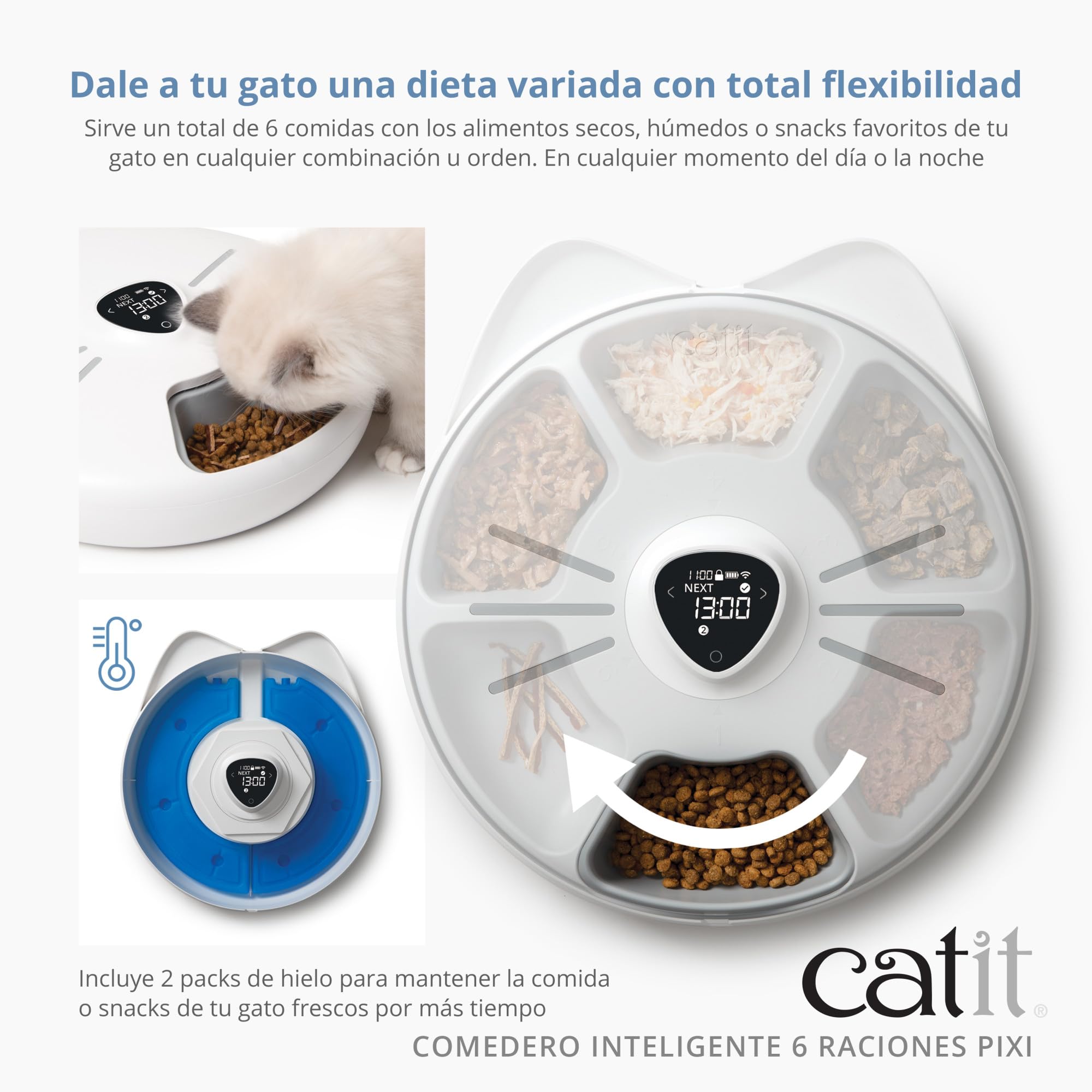 Catit PIXI Comedero Inteligente para Gatos 6 Raciones
