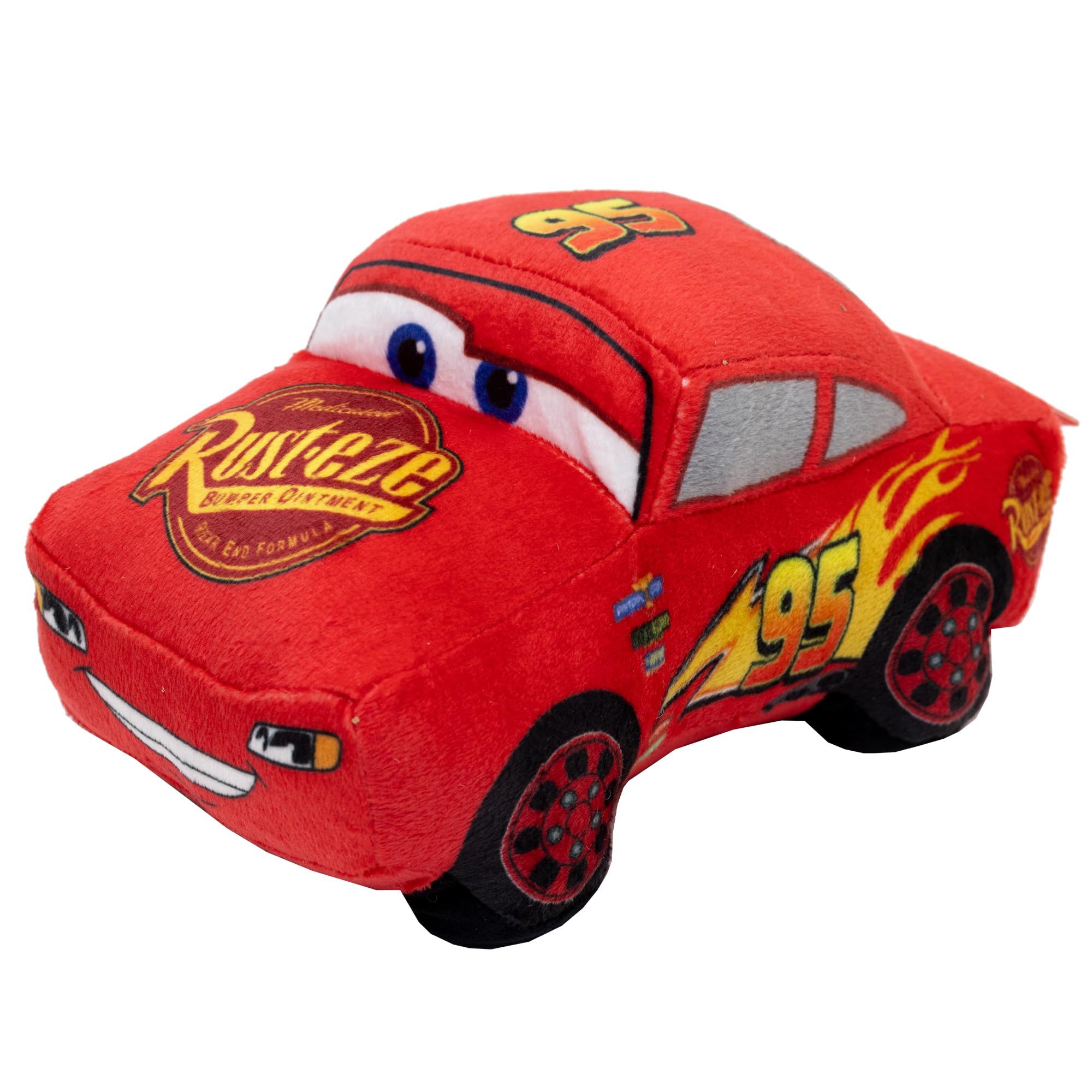 Buckle-Down Disney Dog Toy, Pixar Cars Lightning McQueen Race Car Replica, Plush
