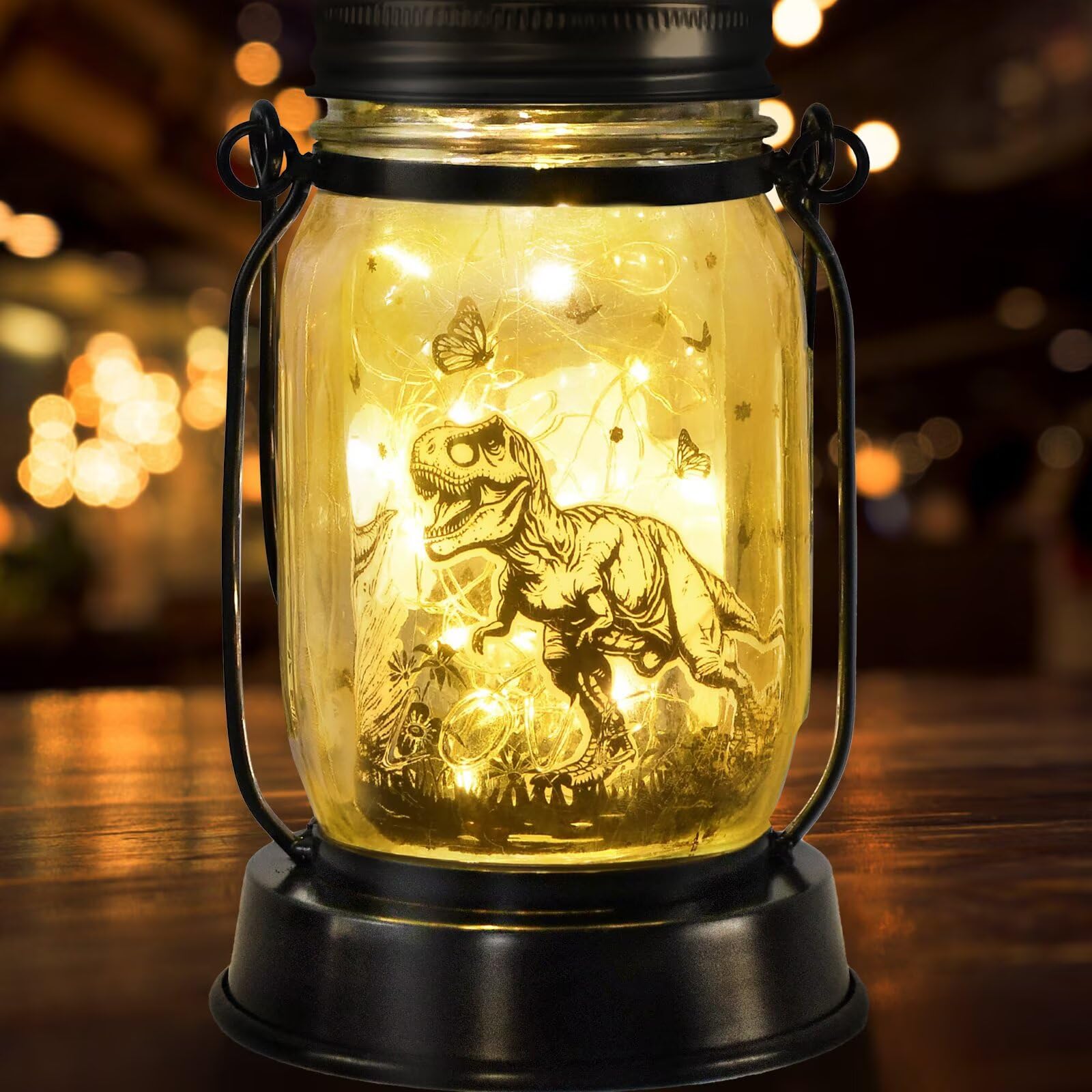 Lanterne solaire Tyrannosaure Rex kyoryuger déco jardin - 8