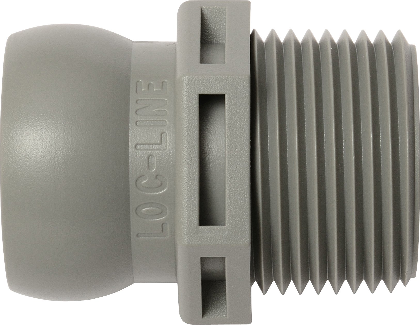 Loc-Line Coolant Hose Component, Gray Acetal Copolymer, Connector, 3/4