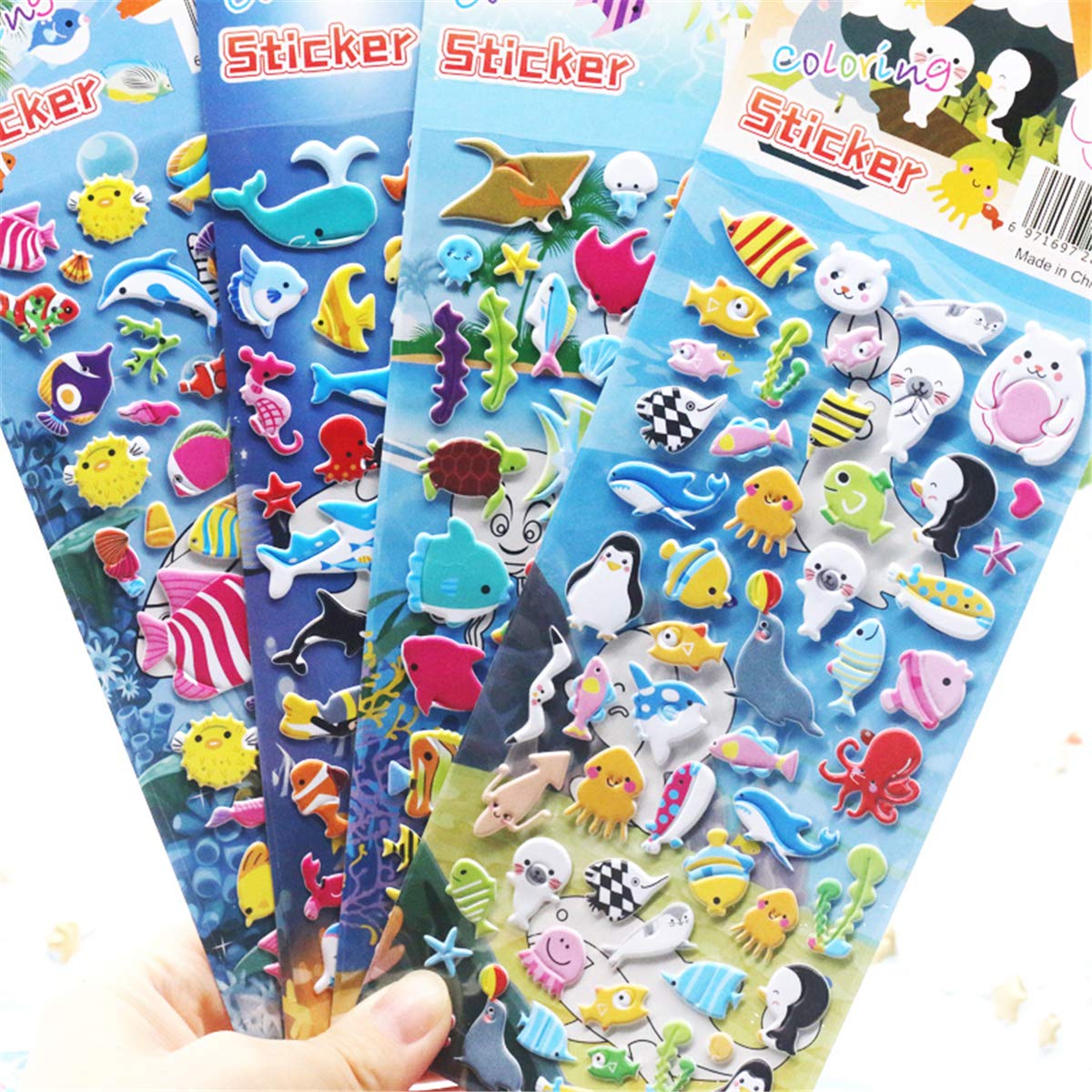 6 PCS Kids Drawing Practice Bubble Sticker Set Design for Kids Preschool Toy Interactive Painting Tool Tiny Stickers Cute Stickers Aesthetic Stickers
