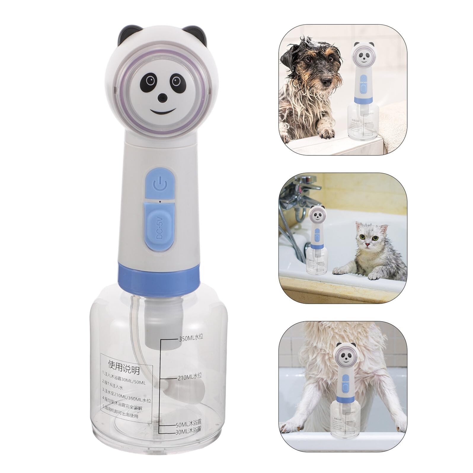 Katzen-Shampoo-Spender Badezimmer-Shampoospender für Haustiere Seifenblasenspender für Haustiershampoo elektrischer Seifenspender für das Badezimmer Hundewaschshampoospender