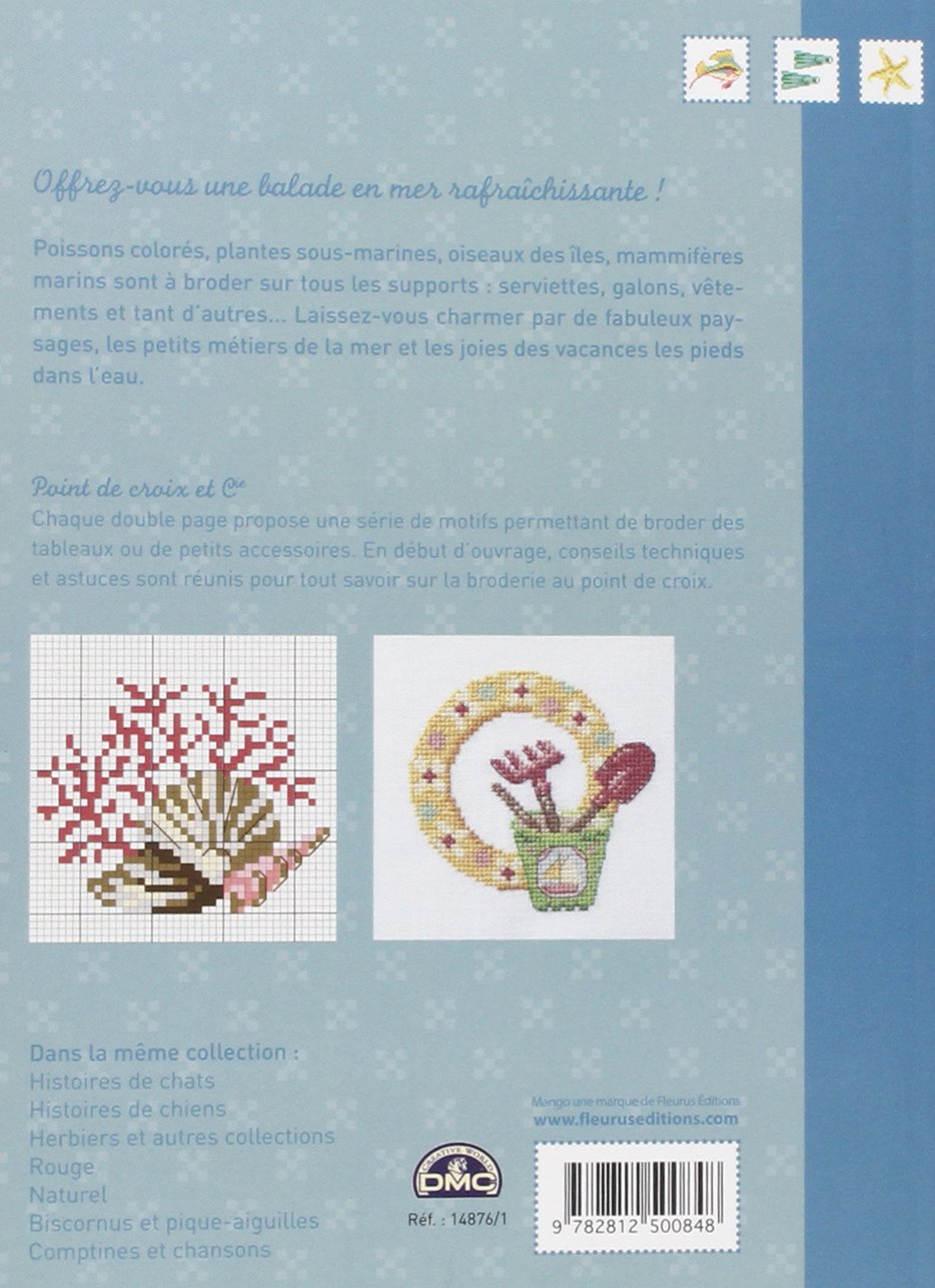 Amazon | MANGO 「Mer et littoral」 クロスステッチ図案集-フランス語