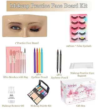 Amazon.com : Makeup Practice Mannequin with 3D Reusable Face