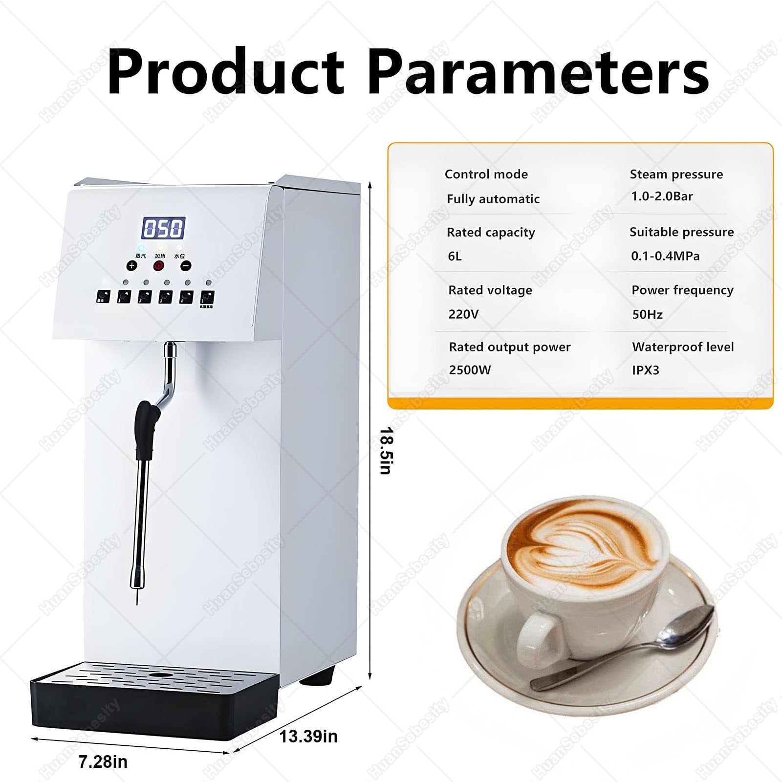 Komercyjny Wielofunkcyjny Spieniacz Do Mleka, 2500 W, Automatyczny Spieniacz Do Mleka Ze Stali Nierdzewnej, Do Espresso, Kawy, Herbaty, Kawiarni I Deserów