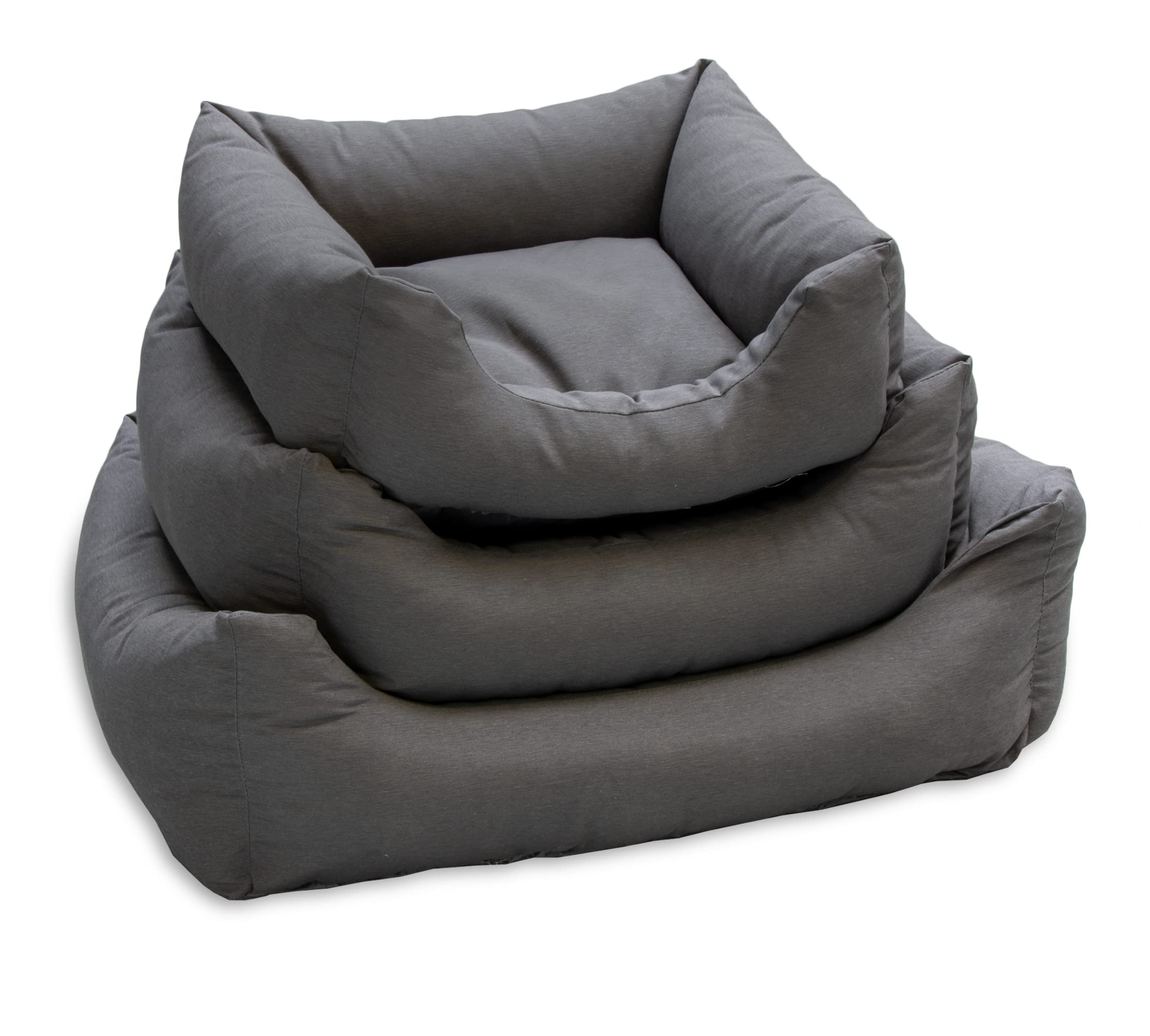 Karlie Charly - Cama para Perros, Color Gris Oscuro, 60 x 60 x 20 cm