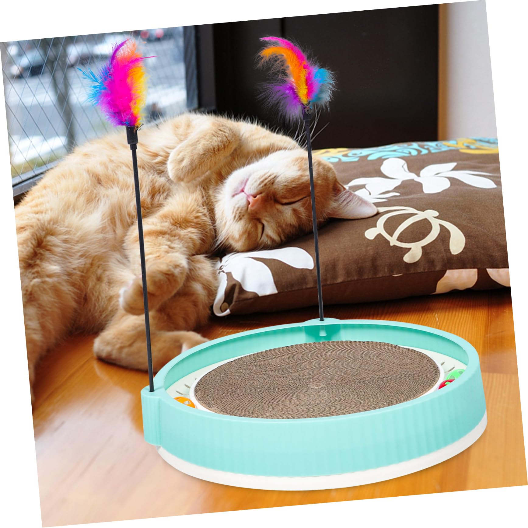 INOOMP Tablero Rascador Doméstico Artículos Suelo Rascador Reutilizable para Gatitos