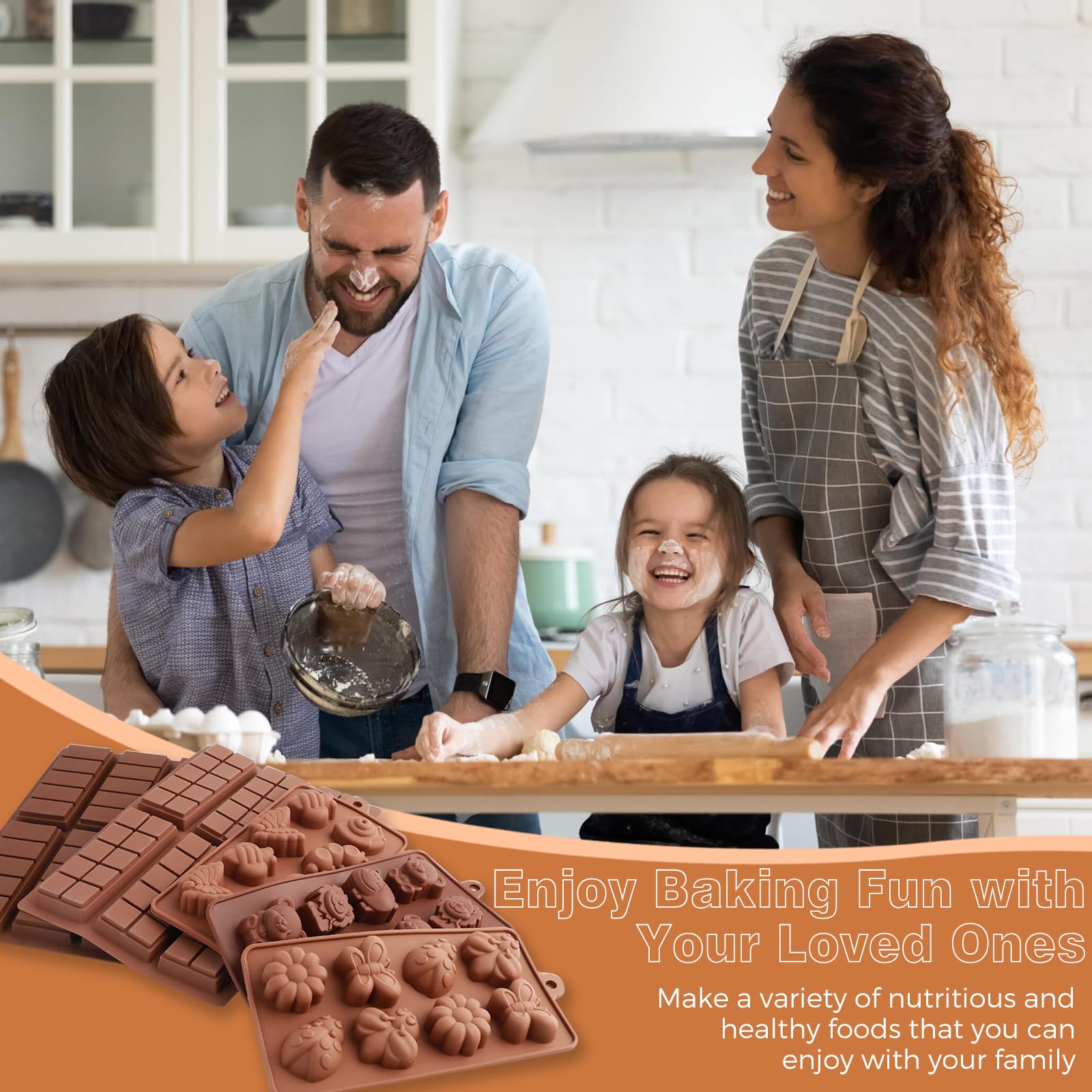 STRUMENTO DA FORNO stampi cioccolato-silicone stampi per vassoi in resina dessert EUR 9,42