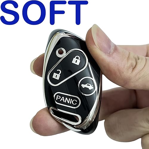 Miniatura 5 de COTIYBOK Funda para llavero Honda con llavero de TPU para llave de automóvil, protección de 360 grados, compatible con Honda Accord Crosstour CR-V